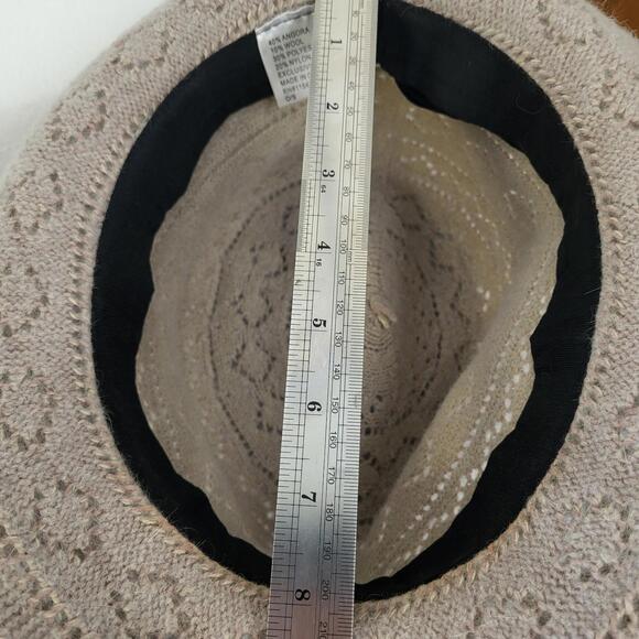 VTG Knitted or crocheted fedora-style hat blend of Angora,wool,Polyester, nylon main image 5